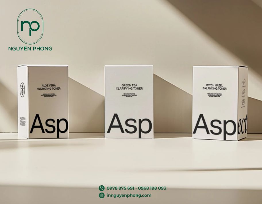Mẫu hộp giấy đựng mỹ phẩm giá rẻ